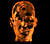 Graphic of a golden human head that shines like treasure found in a dark cave.